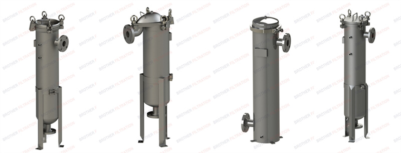 single bag filter housing