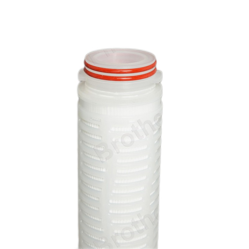 pleated polypropylene cartridges.